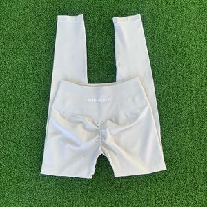 Alphalete amplify leggings gray/ white